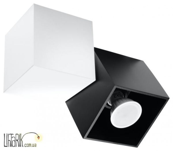 SOLLUX LIGHTING Светильник припотолочный OPTIK NERO 2 Biay/Czarny SL.0473