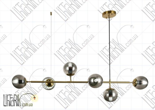 Levistella потолочная люстра 909XL3046-6 BRZ BK (909XL3046-6 BRZ+BK)