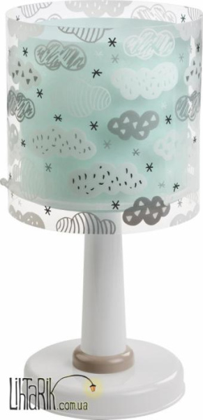 Детская настольная лампа Dalber Clouds Green 41411H