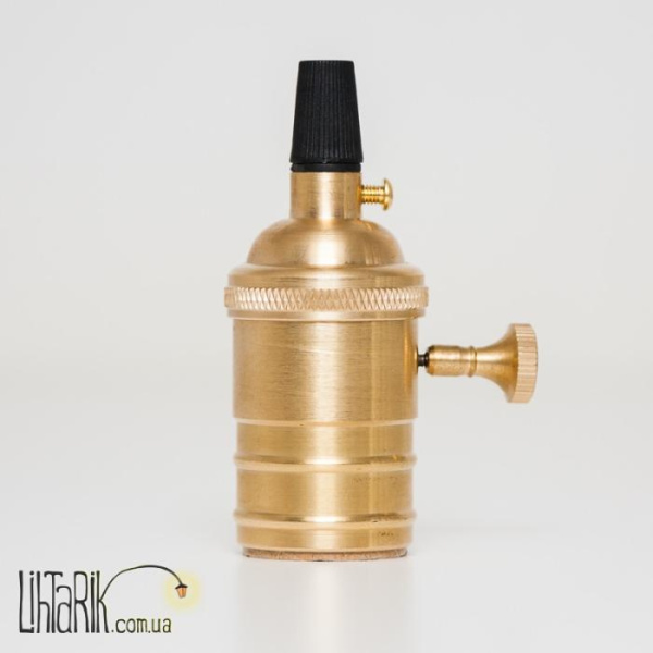 Levistella Латунный патрон с выключателем золотой
