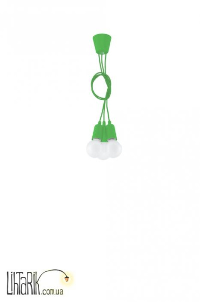 SOLLUX LIGHTING Светильник подвесной DIEGO 3 zielony SL.0582
