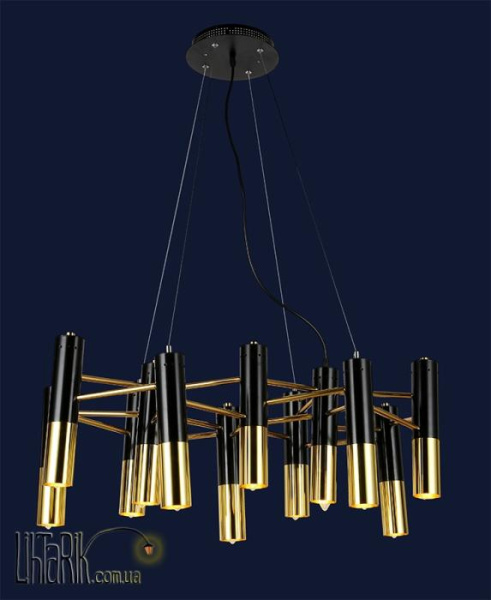 Levistella Подвесная люстра 756LPR5133-12 BK GD (756LPR5133-12 BK+GD)