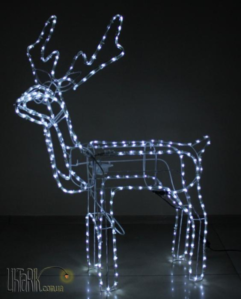 UkrLED Уличный неоновый олень (CW) (20857)