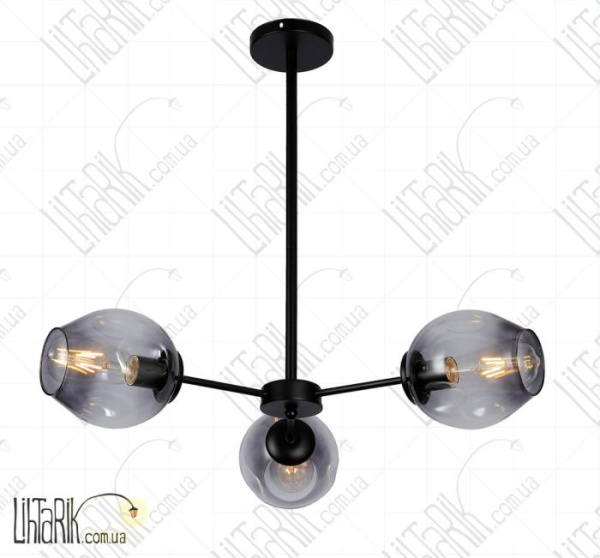 Levistella потолочна люстра 7526039-3 BK+BK