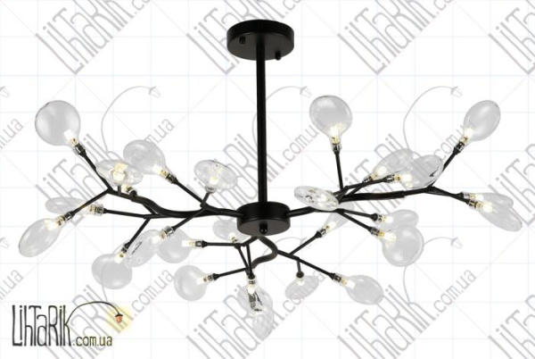 Levistella потолочная люстра 918LP447-27 BK CL (918LP447-27 BK+CL)