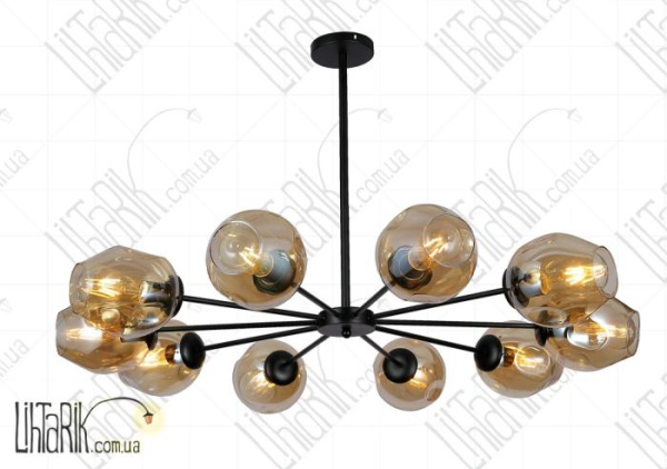 Levistella потолочна люстра 7526039-10 BK BR (7526039-8 BK+BR)