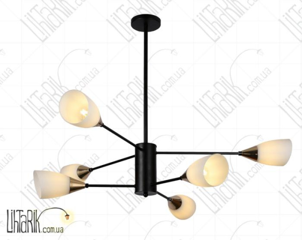 Levistella потолочна люстра 7526075-6 BK WH (7526075-6 BK+WH)