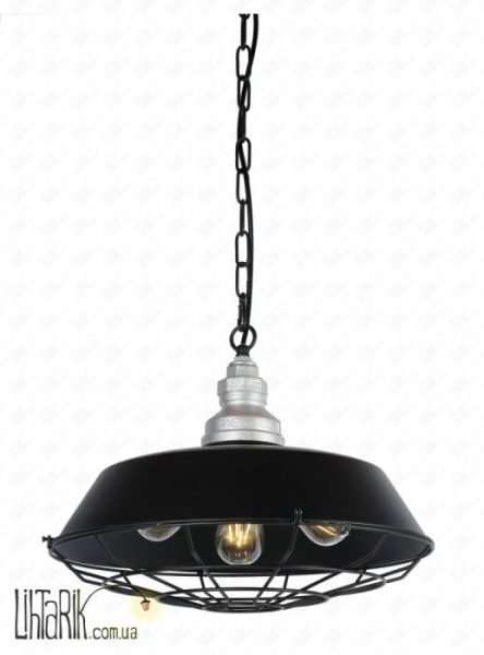 Подвес-тарелка с решеткой на три лампы 748PD0022-3