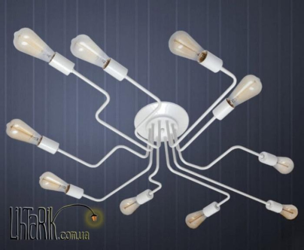 Люстра-паук 756PR0230-10 припотолочная на 10 ламп