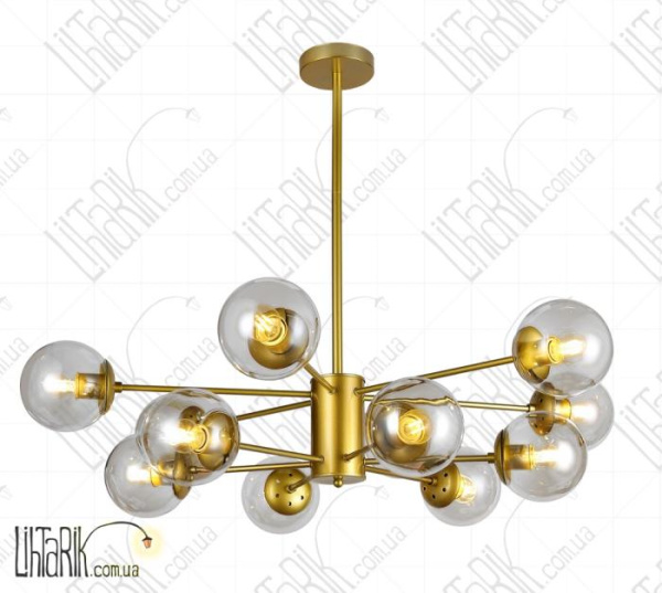 Levistella потолочна люстра 7526033-12 GD CL (7526033-12 GD+CL)