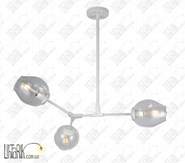 Levistella потолочная подвесная люстра 752L7731-3 WH CL (752L7731-3 WH+CL)