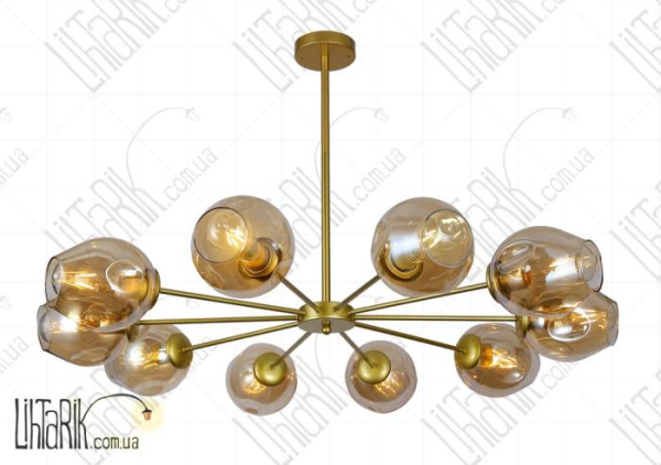 Levistella потолочна люстра 7526039-10 GD BR (7526039-8 GD+BR)