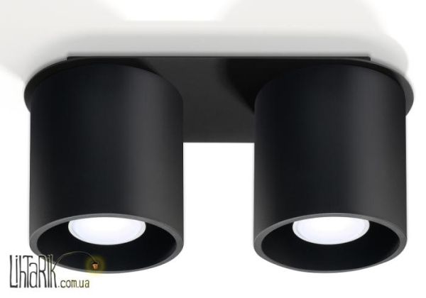 SOLLUX LIGHTING Светильник припотолочный ORBIS 2 Czarny SL.0054