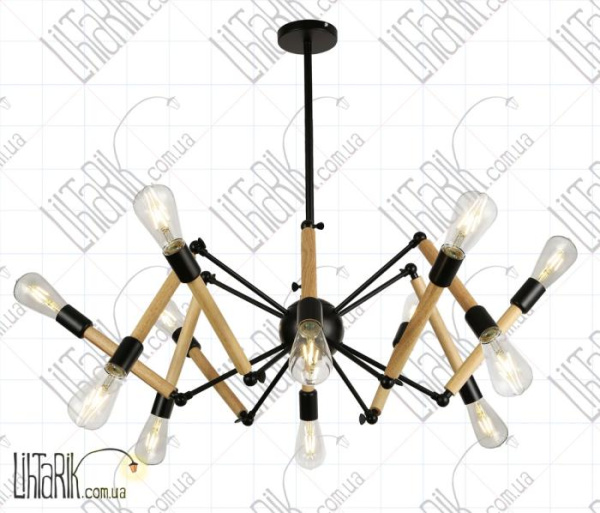 Levistella потолочна люстра 909XL1022-12 BK