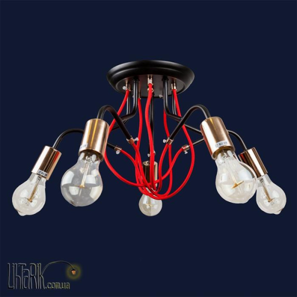 Levistella Люстра 768V8075-5 BK-GD