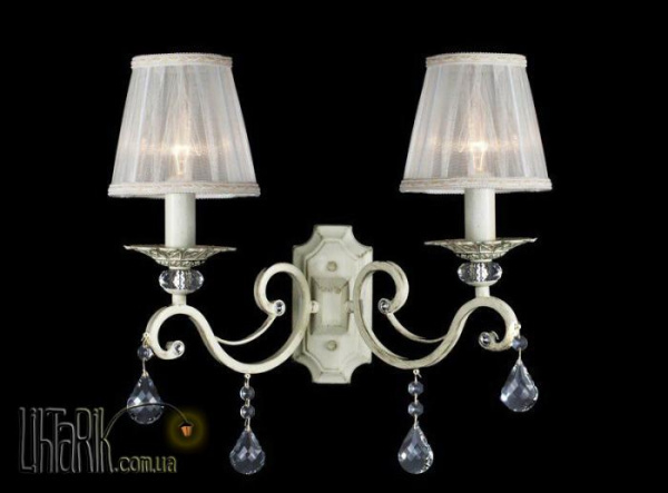 Бра Bulgarini VB50863-2A-G Beige-Gold/White