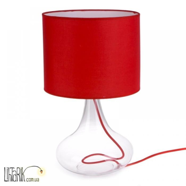 TL-138 RED Настольная лампа с абажуром (Brille L50-003)