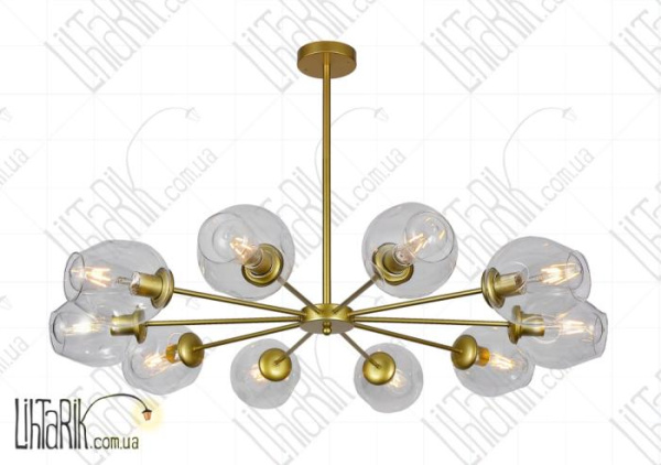 Levistella потолочна люстра 7526039-10 GD CL (7526039-8 GD+CL)
