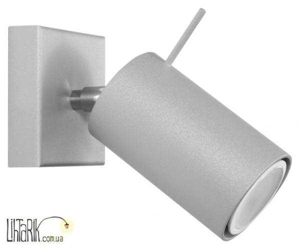 SOLLUX LIGHTING Светильник настенный RING 1 Szary SL.0449