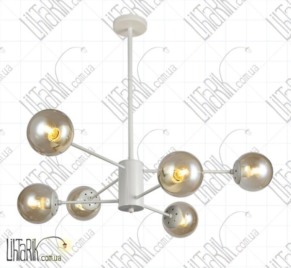Levistella потолочная люстрая 7526033-6 WH+BR