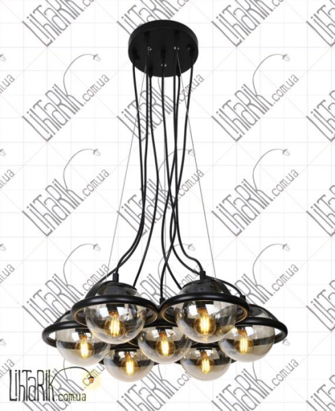 Подвес со стеклянными плафонами 761QTBL07-7