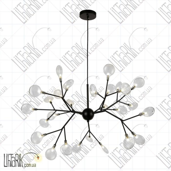 Levistella потолочная подвесная люстра 918LP262-27 BK CL (918LP262-27 BK+CL)
