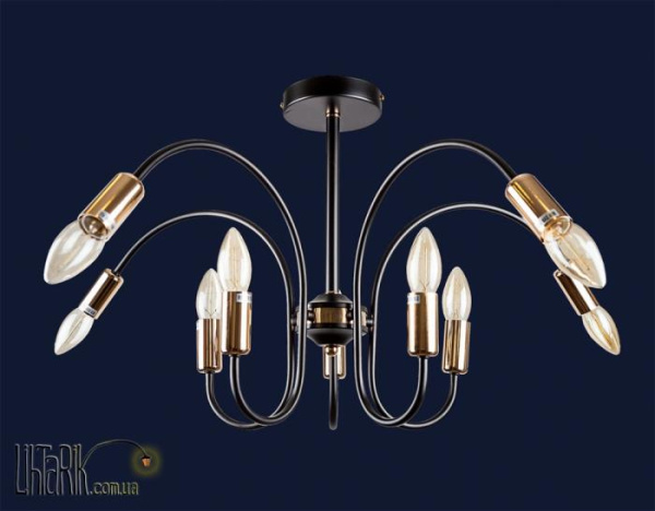 Levistella Люстра 768V8071-10 BK-GD