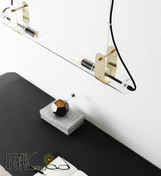 Подвесной светильник Markslojd WINSTON Pendant 1L Brushed Brass/Clear