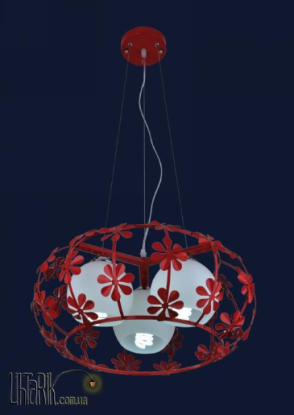 Levistella Подвесная люстра 7076276-3 КРАСНЫЙ