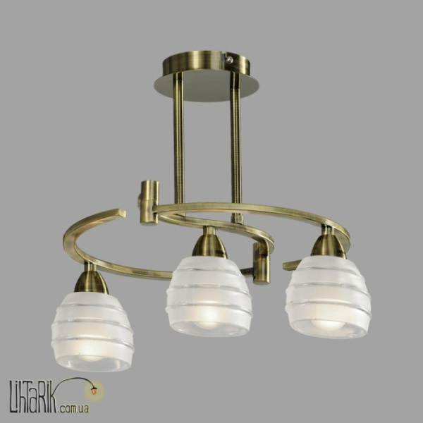 Люстра подвесная Elena 2173 Chandelier 3 Brass