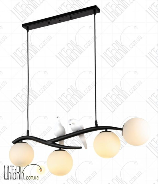 Levistella подвесной светильник 756PR7104-4 BK WH (756PR7104-4 BK+WH)
