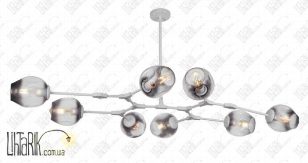 Levistella потолочная подвесная люстра 752L7731-8 WH BK (752L7731-8 WH+BK)
