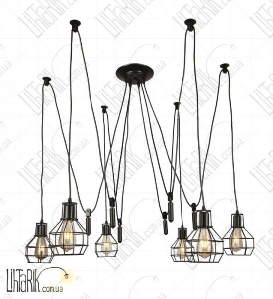 Levistella потолочная подвесная люстра 7529076-6 BK