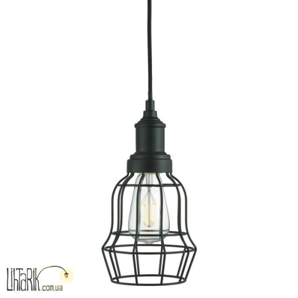 Подвесной светильник Searchlight BELL CAGE 6847BK