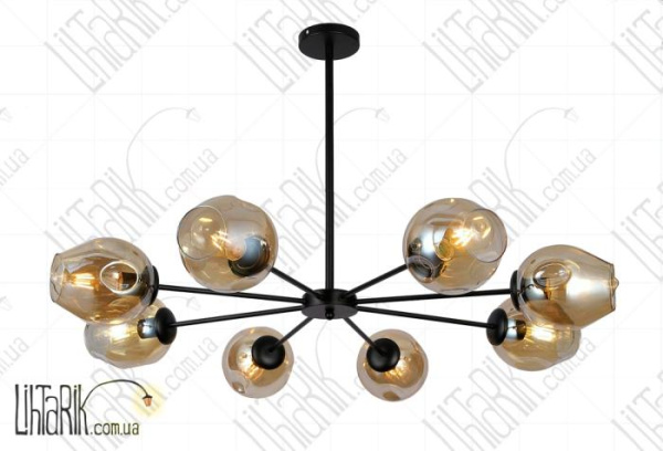 Levistella потолочна люстра 7526039-8 BK BR (7526039-8 BK+BR)