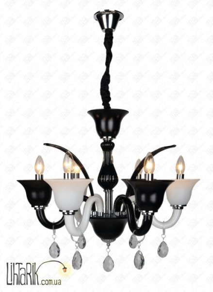 Levistella Подвесная люстра 720MA2067-6 BK-WH
