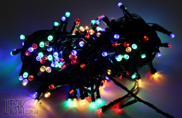 UkrLED Новогодняя гирлянда Multi Function 6 conerled (черн.) 500 led/20м (20297)