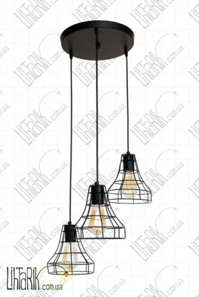 Подвес-лофт 7528876F-3 BK (300)