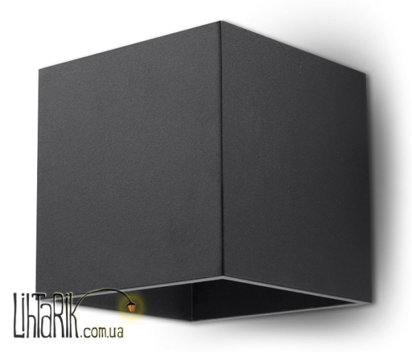 SOLLUX LIGHTING Светильник настенный QUAD 1 Czarny SL.0057
