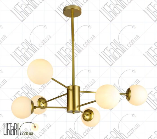 Levistella потолочная люстра 7526033-6 GD WH (7526033-6 GD+WH)