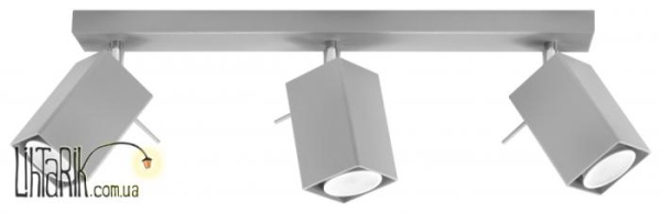 SOLLUX LIGHTING Светильник припотолочный MERIDA 3 Szary SL.0457
