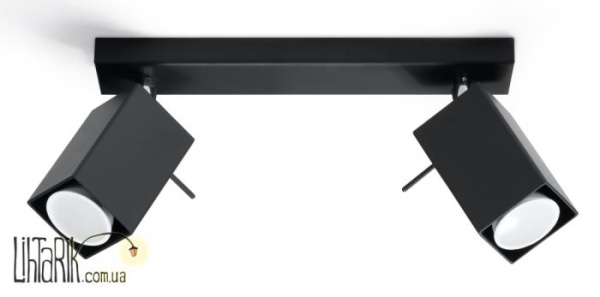 SOLLUX LIGHTING Светильник припотолочный MERIDA 2 Czarny SL.0100