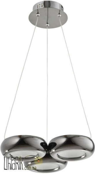 Auhilon Светильник подвесной TYTANIO 3L LED Perowy czarny (MD16012-3L PB)