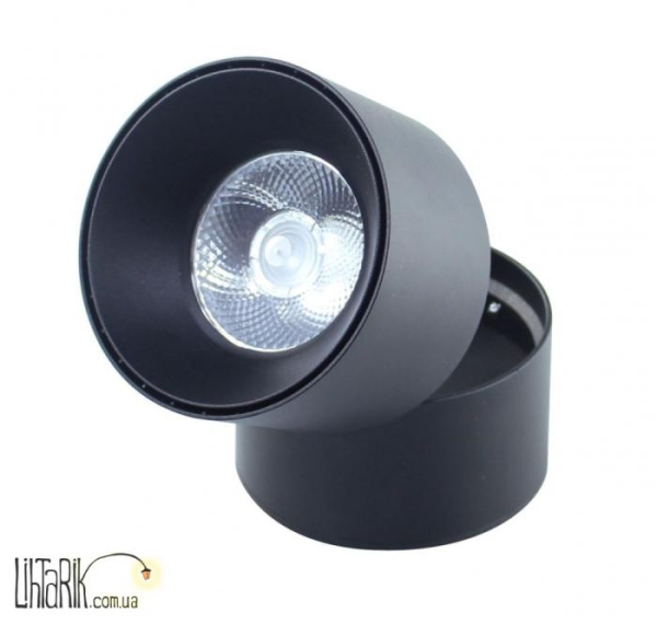 Auhilon Светильник припотолочный obrotowy CRESTON II 15W BL (TP-F015-CZARNA)