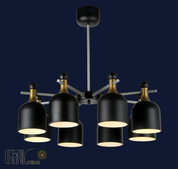 Levistella Подвесная люстра 756LPR1026-8 BK