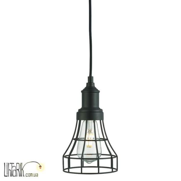 Подвесной светильник Searchlight TAPERED CAGE 6836BK