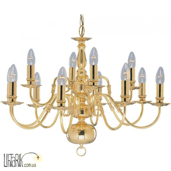 Люстра Searchlight FLEMISH 1019-12PB