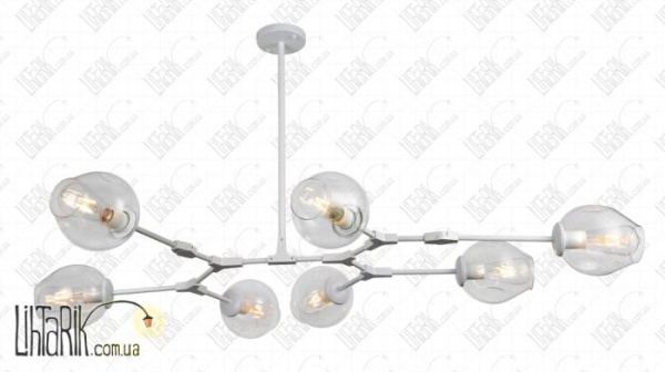 Levistella потолочная подвесная люстра 752L7731-7 WH CL (752L7731-7 WH+CL)