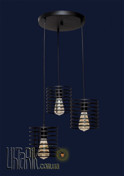 Levistella Потолочный подвесной светильник 707P9150F-3 BK (300)