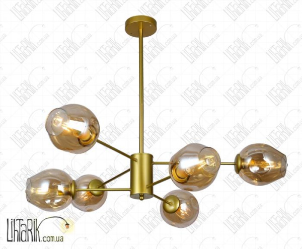 Levistella потолочная подвесная люстра 7526035-6 GD+BR